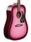 Epiphone Starling Acoustic Player Pack Wine Red with Gig Bag Body Angled View